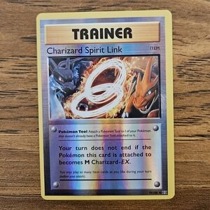 POKEMON TCG Card Charizard Spirit Link Reverse Holo 75/108 PZ